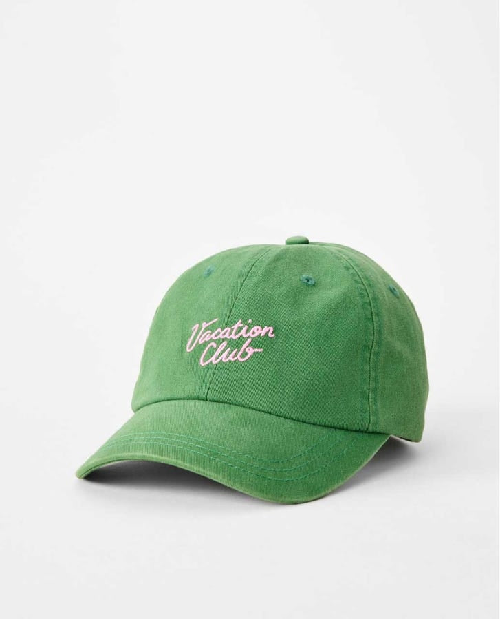 Mixed 6 Panel Cap in Dark Green