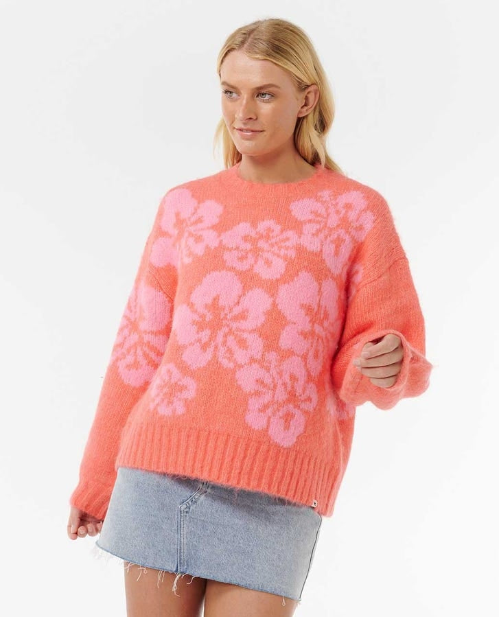 Hibsicus Heat Jacquard Crew