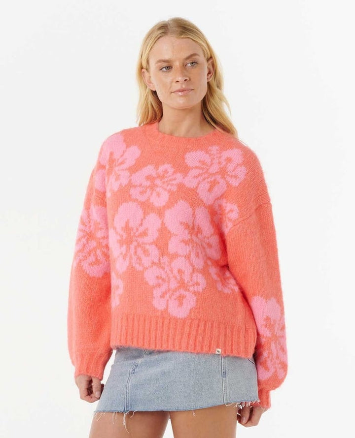 Hibsicus Heat Jacquard Crew