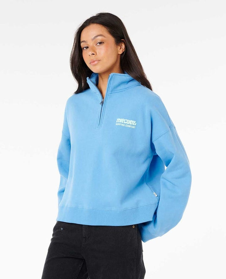 Surf Puff 1/4 Zip Blue