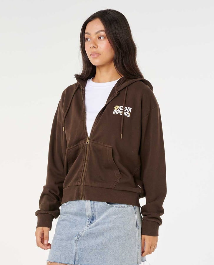 Aloha State Relaxed Zip Thru Brown