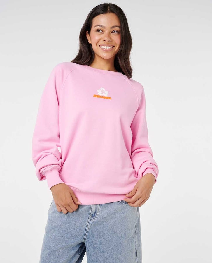 Luxe Surf Raglan Relaxed Crew PNK