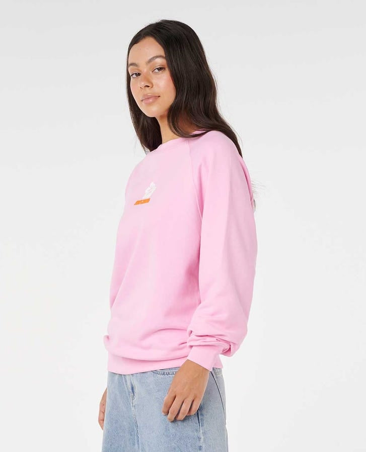 Luxe Surf Raglan Relaxed Crew PNK