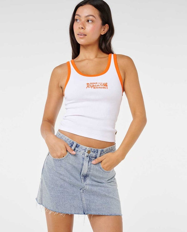 Aloha State Tank WHT/Orange