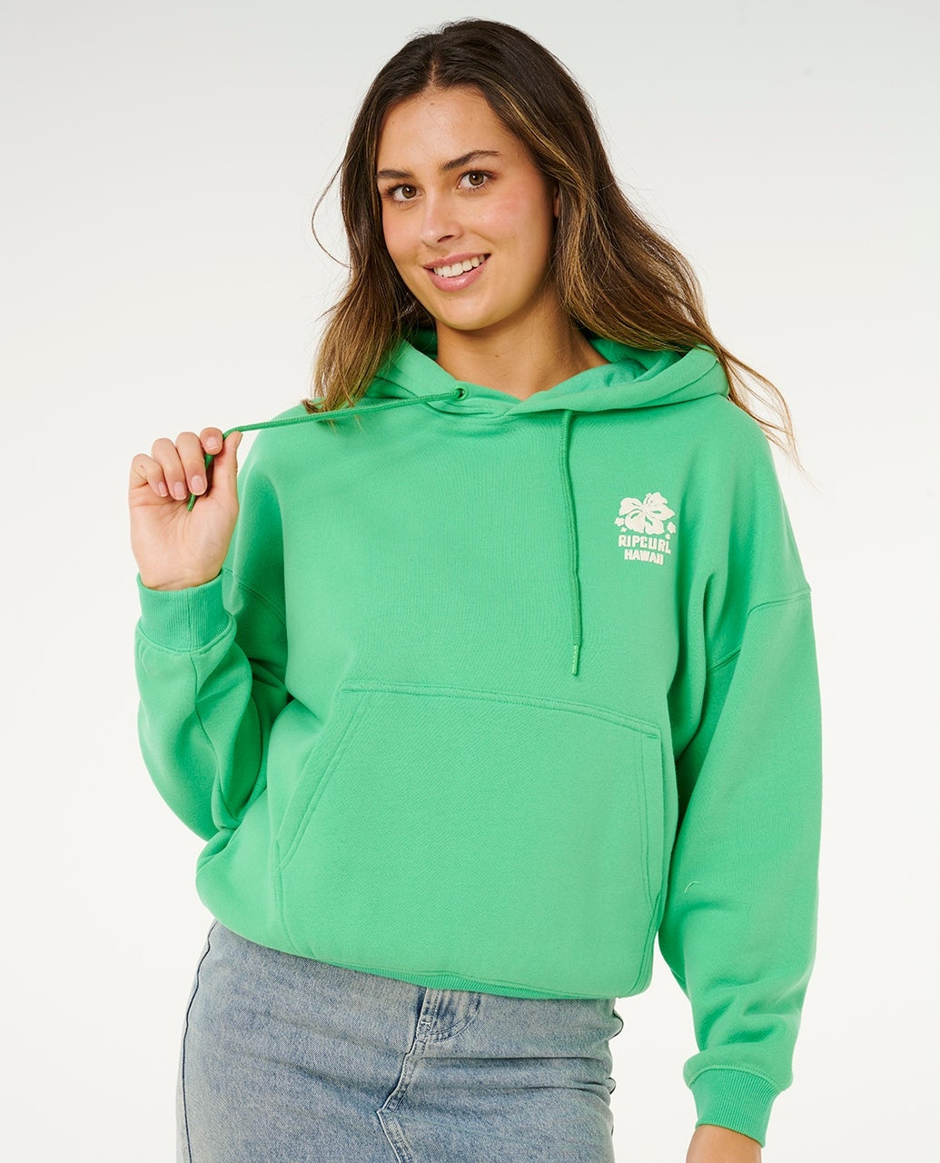 Surf Puff Heritage Hoodie in Green