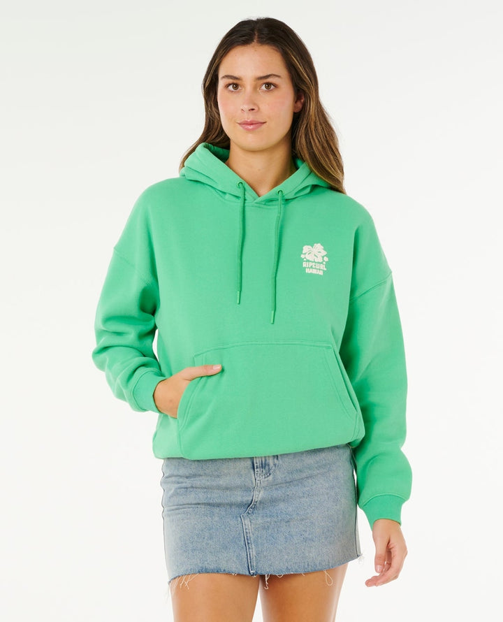 Surf Puff Heritage Hoodie in Green