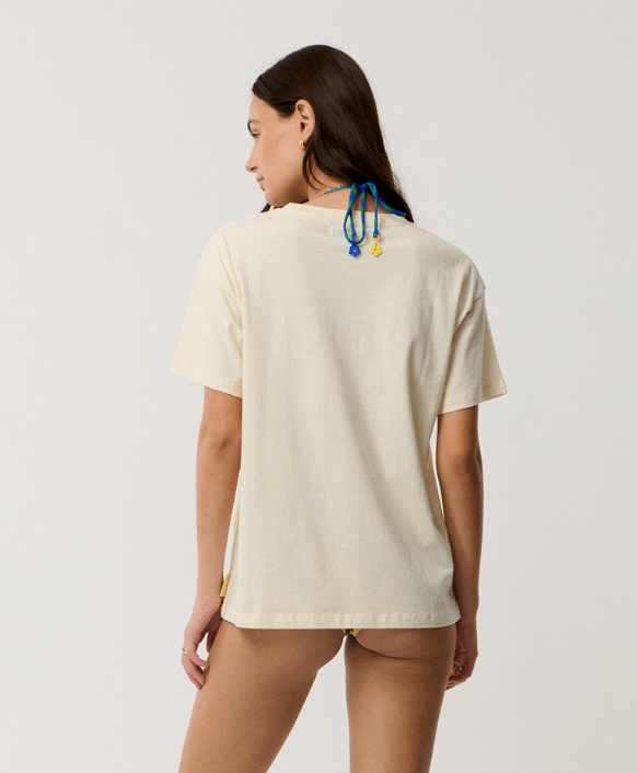 Desire Relaxed Tee in Vanilla