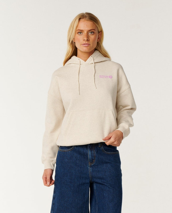 Surf Puff Heritage Hoodie in Oatmeal Marle
