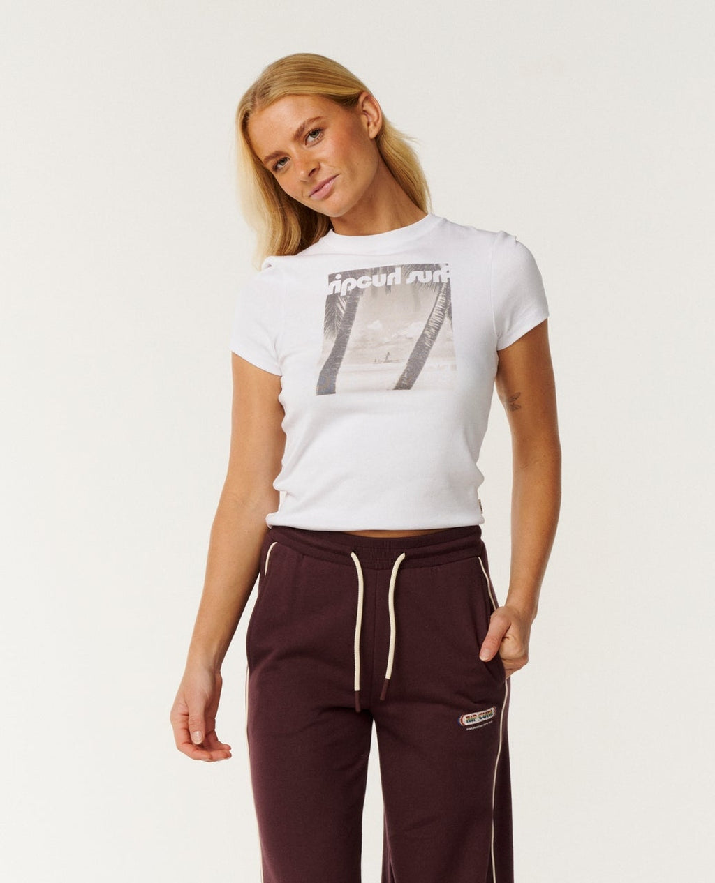 Paraiso Fitted Tee in White