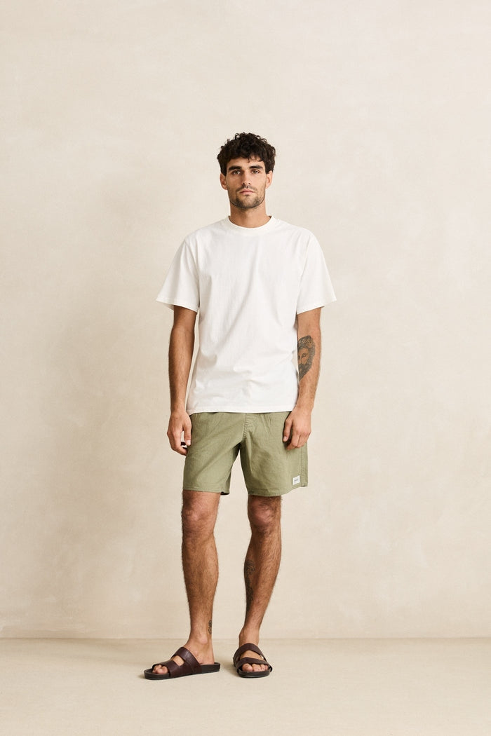 Classic Linen Jam in Olive