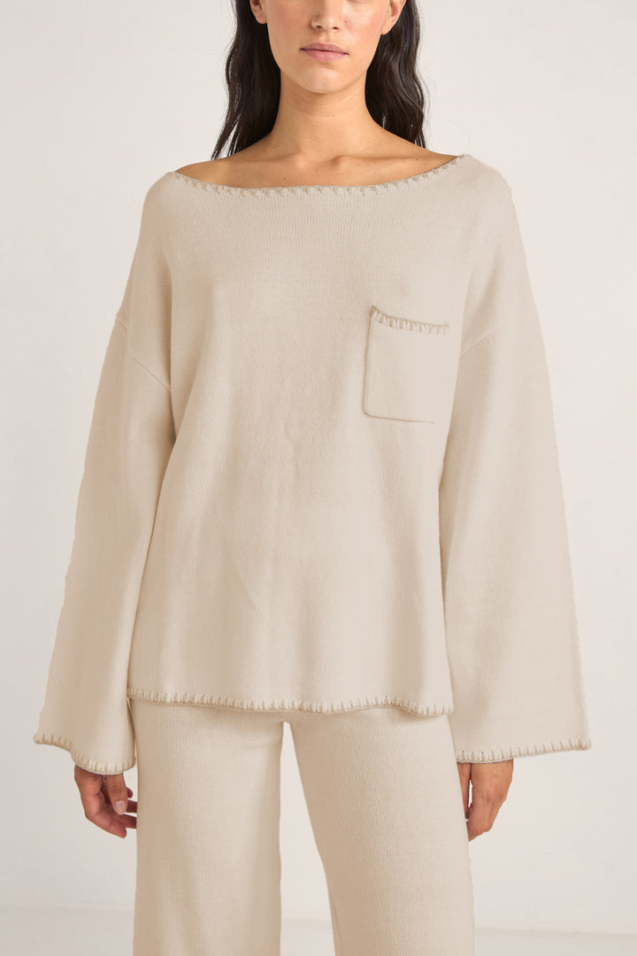 Bondi Knit Jumper in Natural