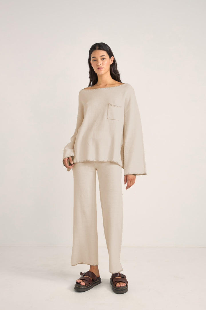 Bondi Knit Jumper in Natural