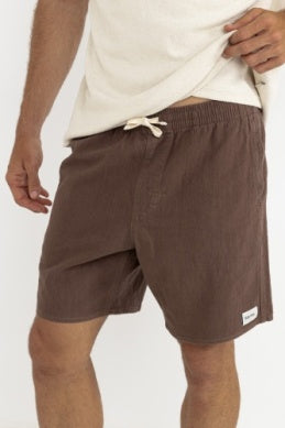 Textured Linen Jam Short in Silt