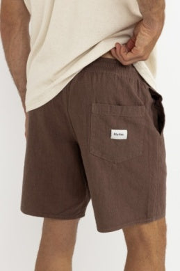 Textured Linen Jam Short in Silt