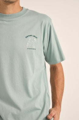 Freedom SS T-shirt in Seafoam