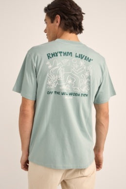 Freedom SS T-shirt in Seafoam