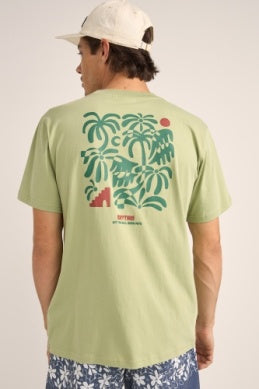 Trees SS T-shirt in Pistachio