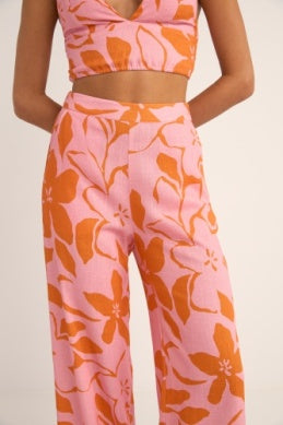 Bora Bora Wide Leg Pant in Pink