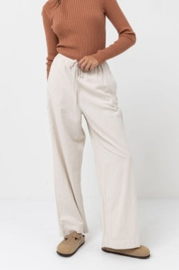 Classic Drawstring Pant in Oat