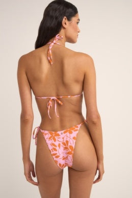 Bora Bora Floral Slide Tri Top in Pink