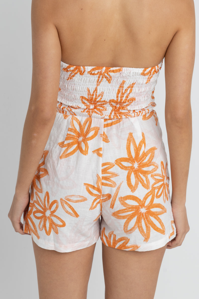 Rhythm Sanctuary Floral Strapless Romper