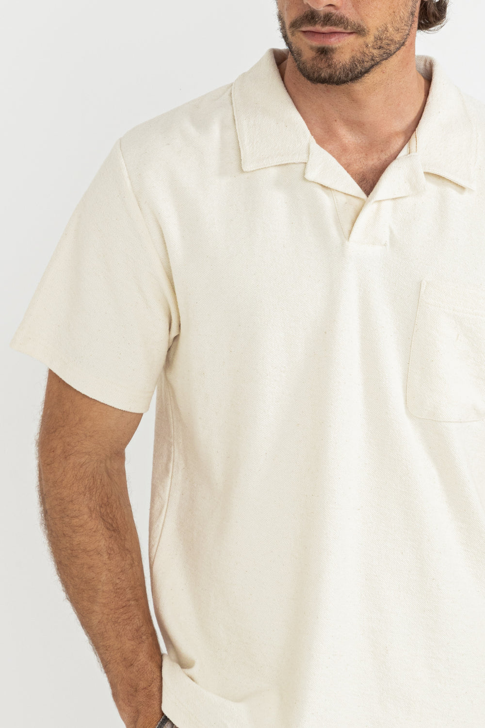 Rhythm Vintage Terry Polo in Natural