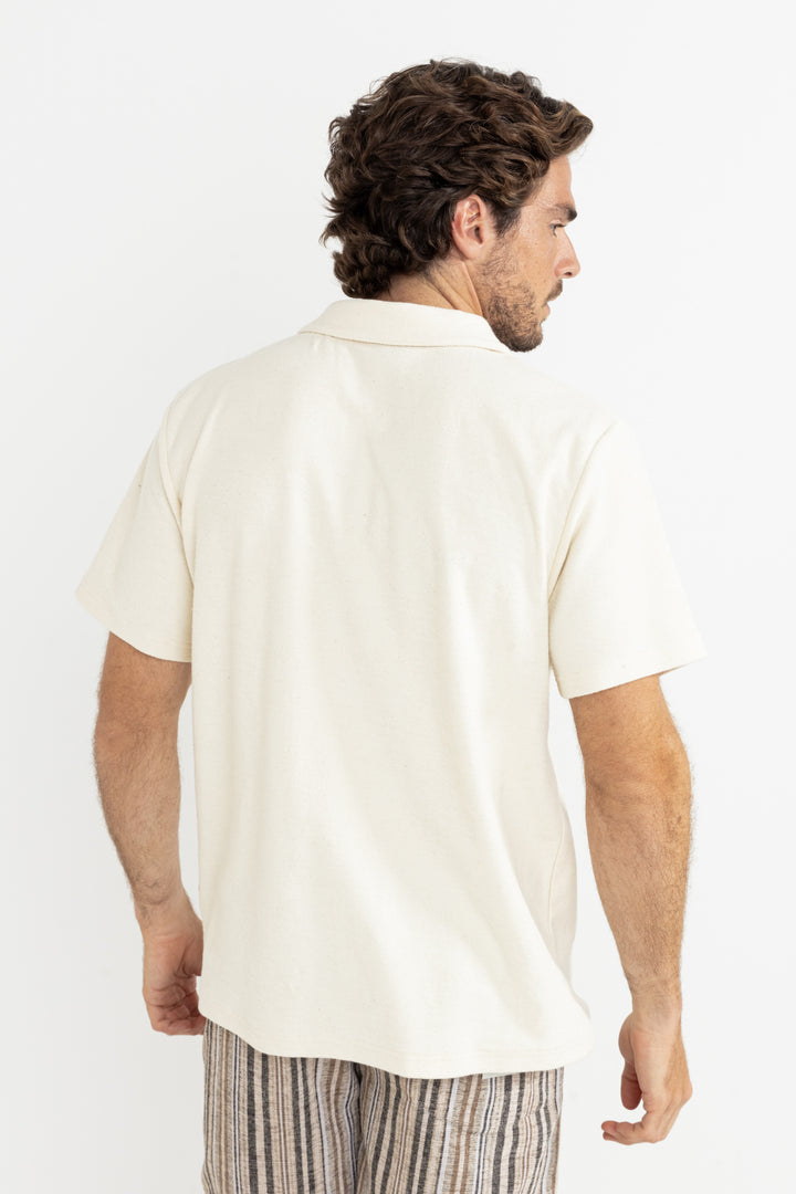 Rhythm Vintage Terry Polo in Natural