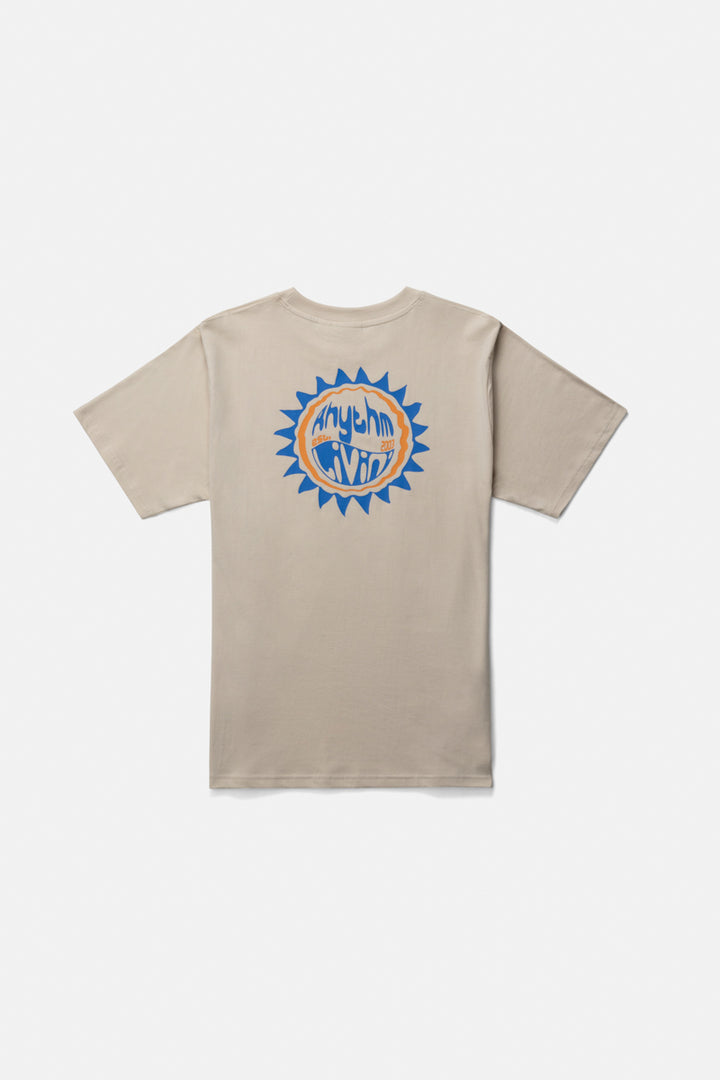 Rhythm Swerve Short Sleeve Tee in Moonrock