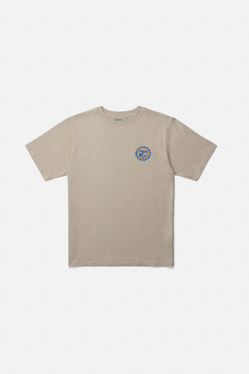 Rhythm Swerve Short Sleeve Tee in Moonrock