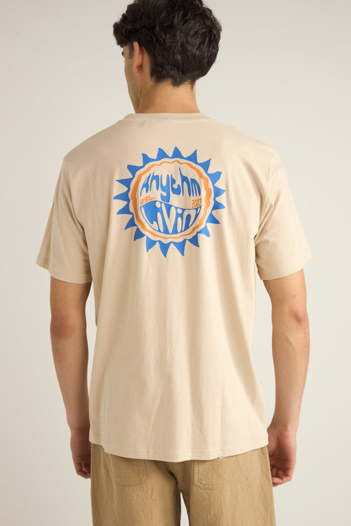 Rhythm Swerve Short Sleeve Tee in Moonrock