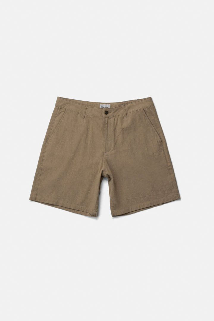Rhythm Essential Textured Linen Short in Sand