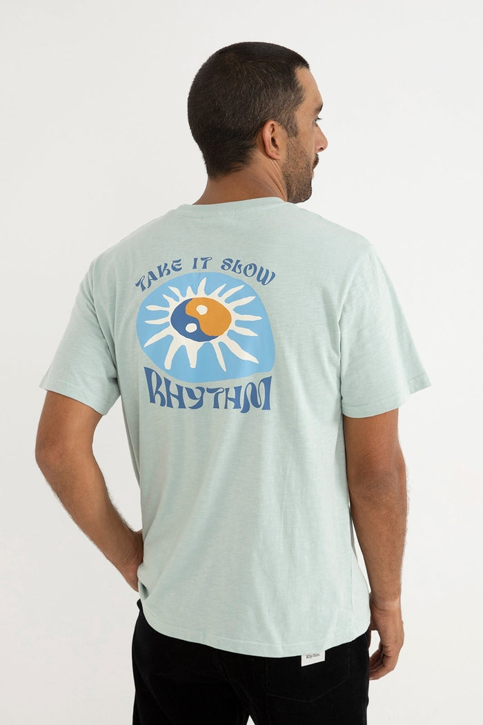 Slow Down Slub SS T-shirt in Mint