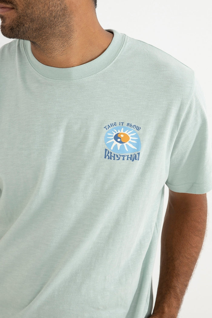 Slow Down Slub SS T-shirt in Mint