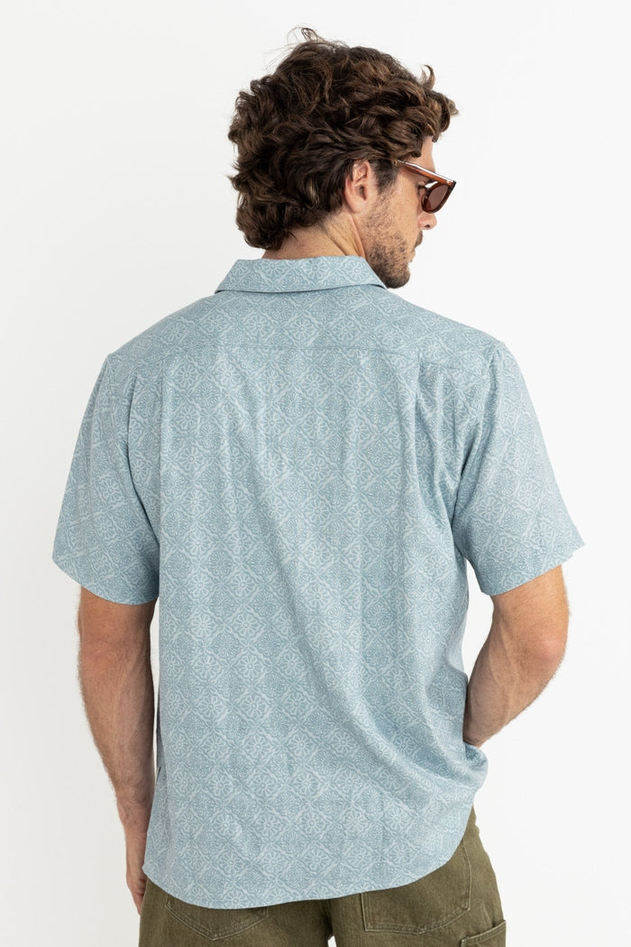 Tile SS Shirt in Blue