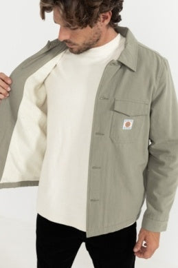 Sherpa Lined Work Skirt in Sage