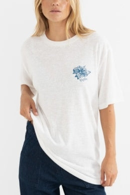 Surf Rider Oversized T-shirt in Vintage White
