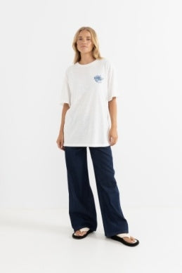Surf Rider Oversized T-shirt in Vintage White