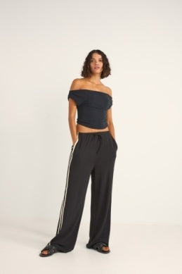 Juno Off Shoulder Top in Black