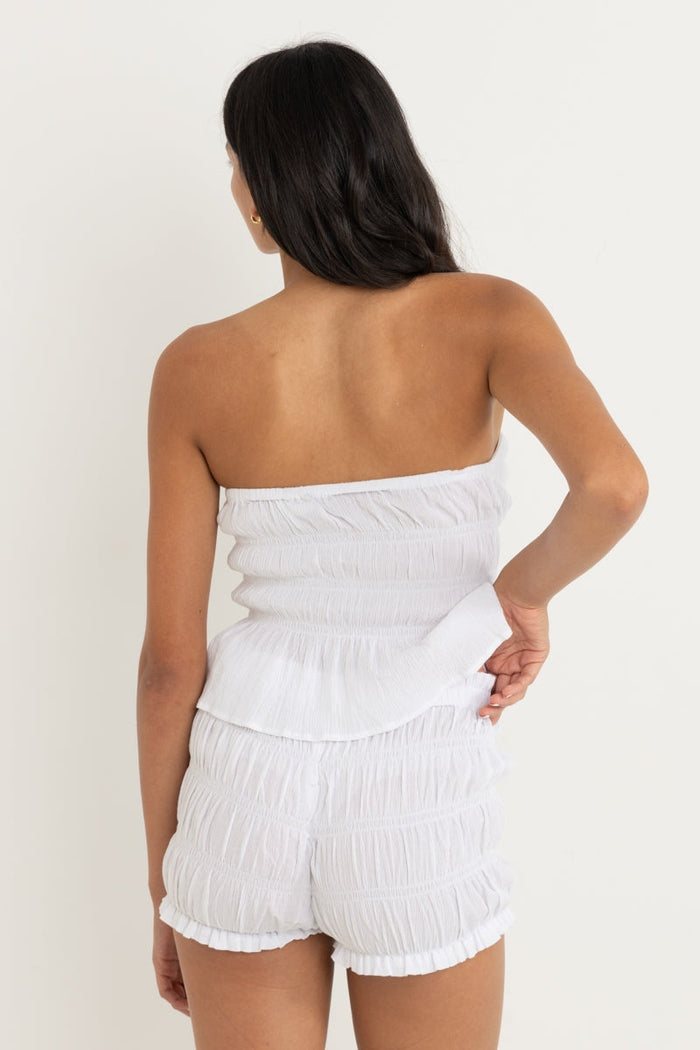Paloma Smocked Bloomers in White