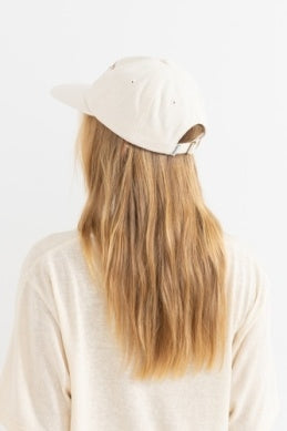 Kia Floral Cap in Cream