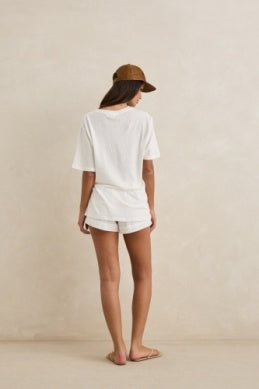 Melia Oversized Tee in Chocolate