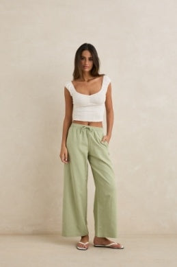 Dolly Beach Pant in Palm