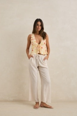 Airlie Beach Pant in Ivory