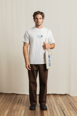 High Beaming Vintage Short Sleeve T-shirt in White