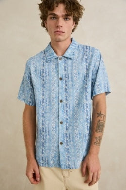 Bayu Short Sleeve Shirt in Blue