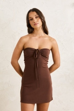 Sienna Mini Dress in Cafe