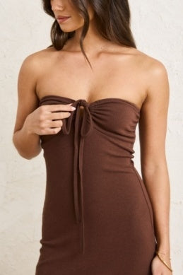 Sienna Mini Dress in Cafe