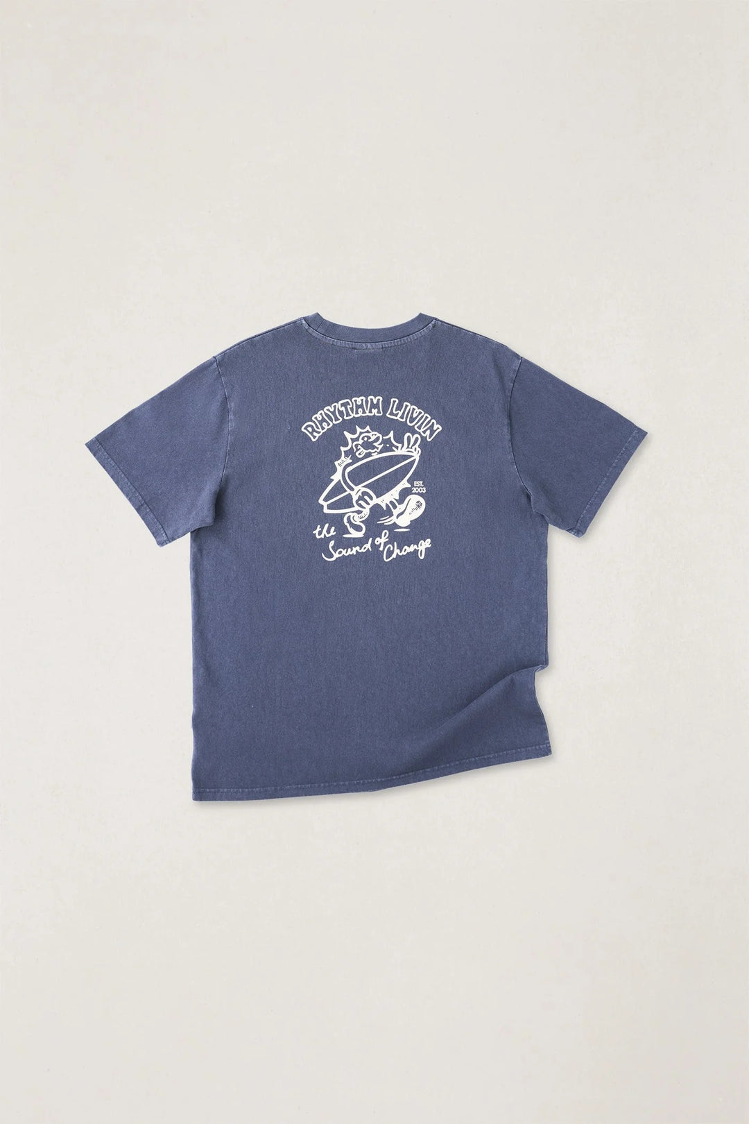 Peace Sun Vintage SS T-Shirt in Navy