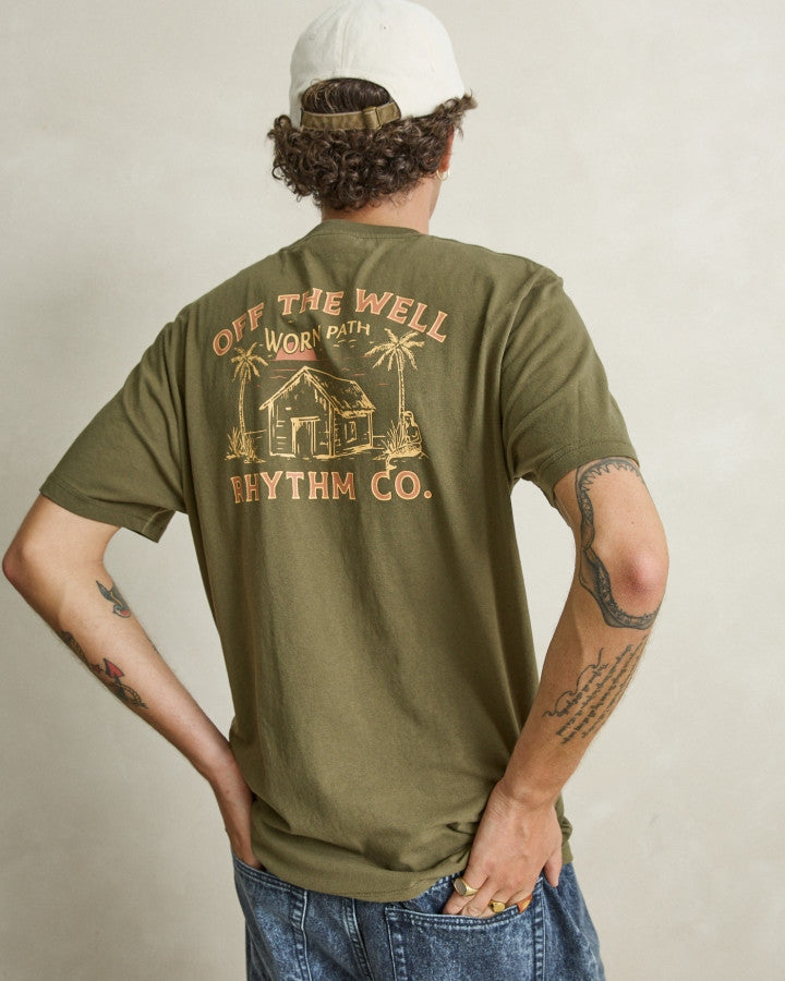 Worn Path SS T-Shirt in Olive