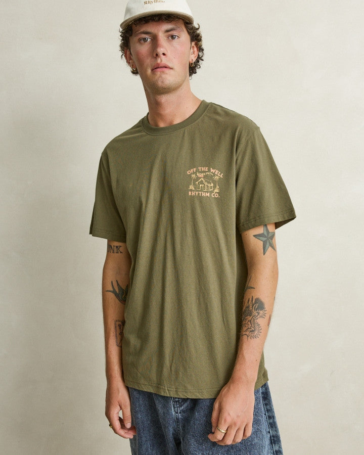 Worn Path SS T-Shirt in Olive